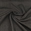 Tissu jean fourrure teddy uni noir