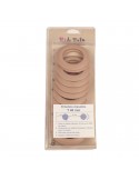 Oeillets en plastique clipsables 40 mm beige Oeillets en plastique clipsables 40 mm beige