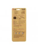 Oeillets en plastique clipsables 40 mm beige Oeillets en plastique clipsables 40 mm beige
