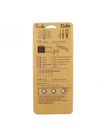 Oeillets en plastique clipsables 40 mm beige