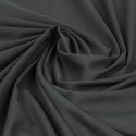 Tissu voile de coton unni noir