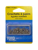 Agrafes nickelées avec brides n°3
