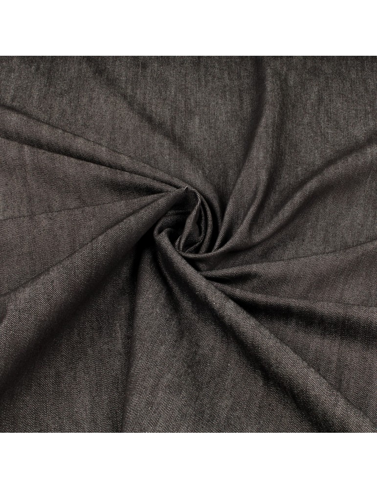 Tissu jean élasthanne 135 cm noir Tissu jean élasthanne 135 cm noir