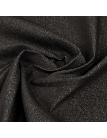 Tissu jean élasthanne 145 cm noir