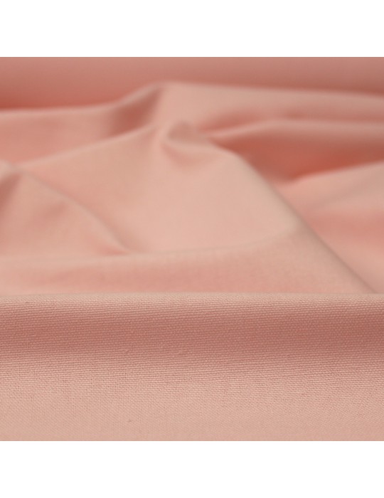 Tissu demi natté uni grande largeur rose