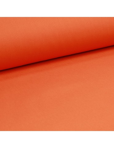 Tissu demi natté uni grande largeur orange