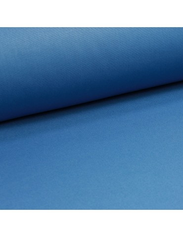 Tissu demi natté uni grande largeur bleu