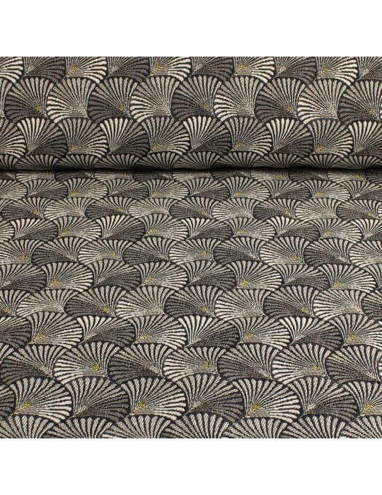 Tissu jacquard shell OEKO-TEX noir