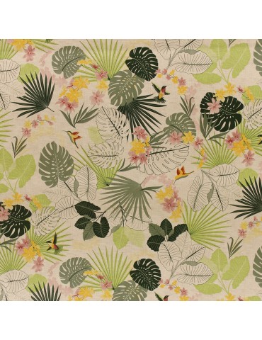 Protège table imprimé vert