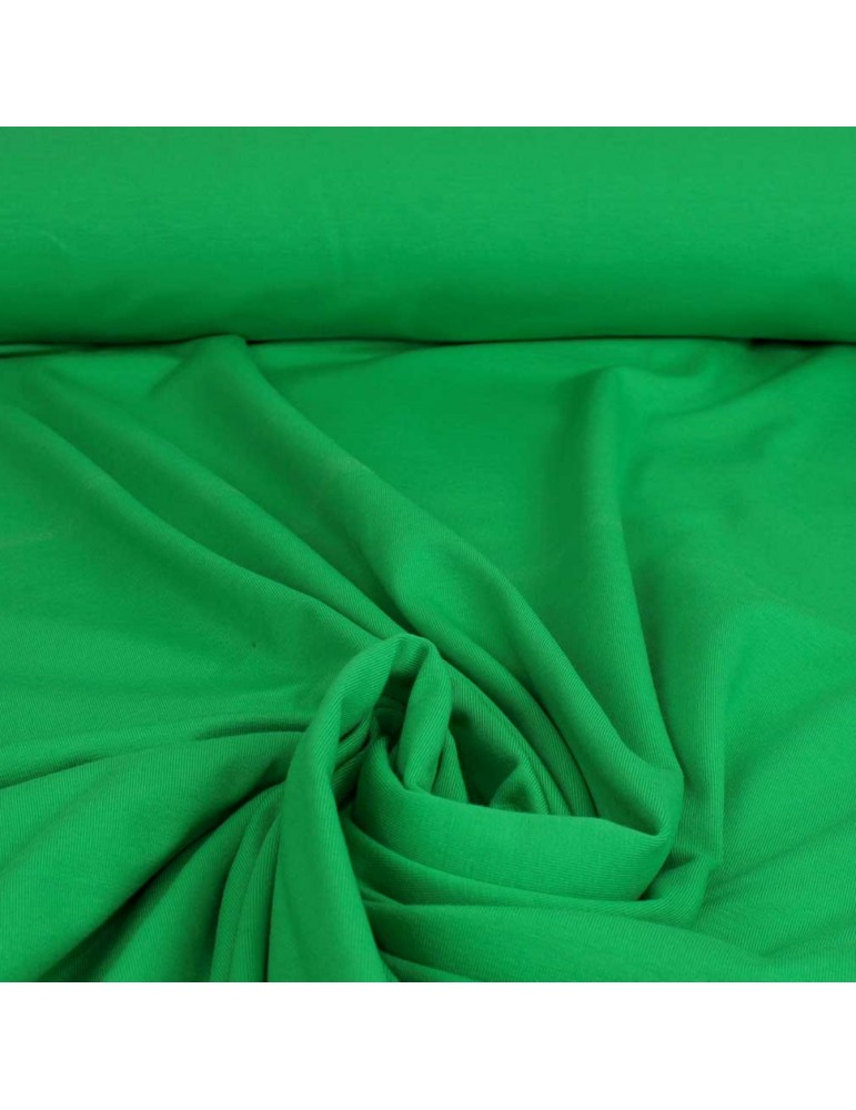 Tissu jersey uni vert Tissu jersey uni vert