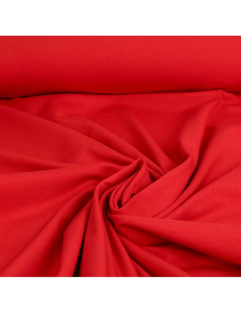 Tissu jersey uni rouge Tissu jersey uni rouge