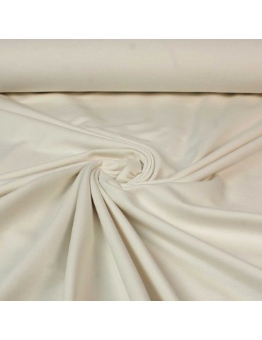 Tissu jersey uni okeo-tex ivoire
