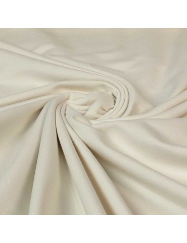 Tissu jersey uni ivoire