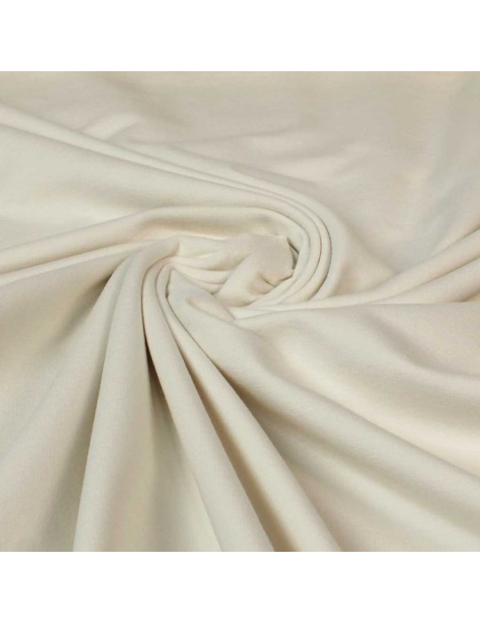 Tissu jersey uni ivoire