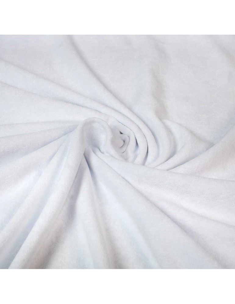 Tissu jersey uni blanc