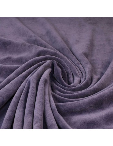 Tissu velours uni violet