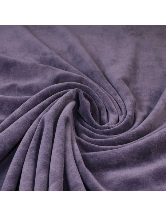 Tissu velours uni violet