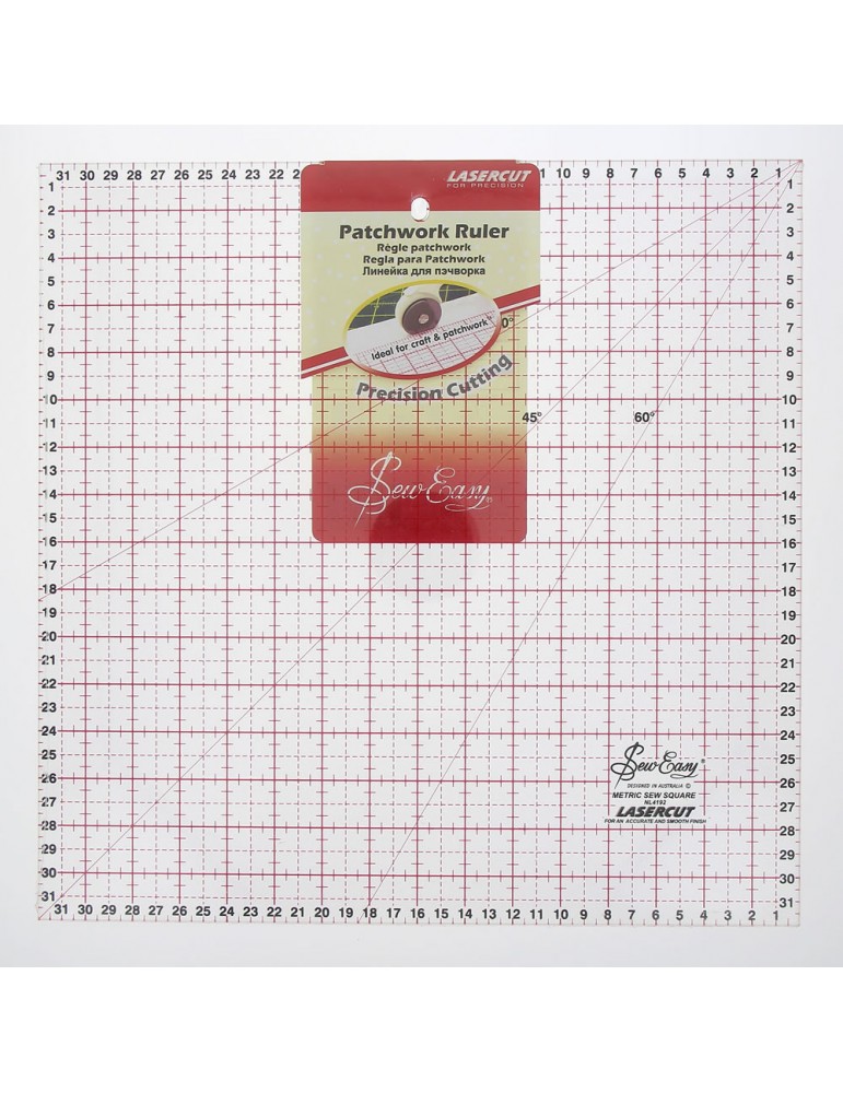 Règle patchwork - 32x32cm Règle patchwork - 32x32cm
