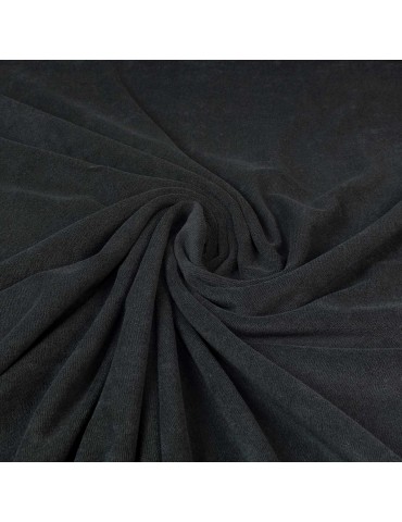 Tissu jersey uni noir