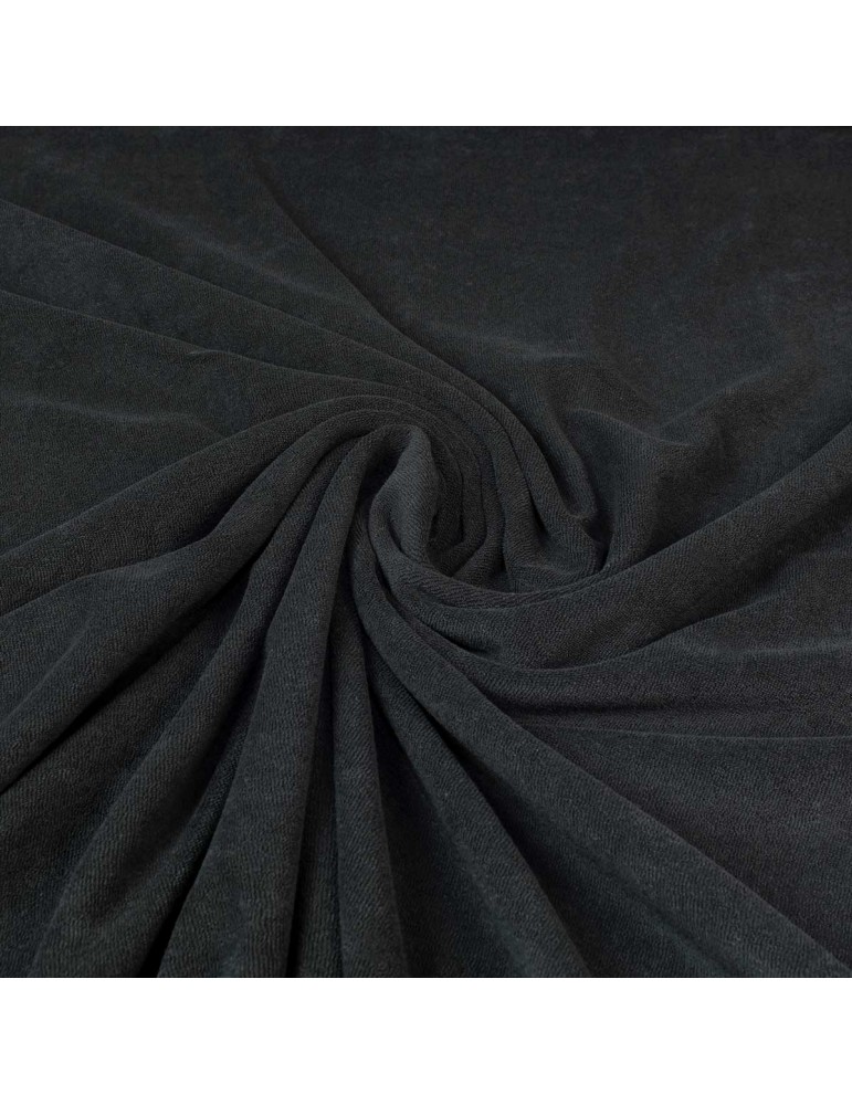 Tissu jersey uni noir