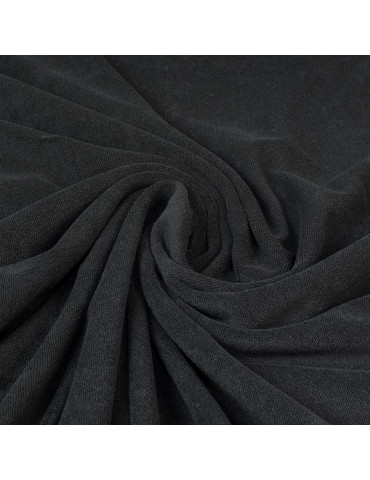 Tissu jersey uni noir
