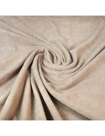 Tissu jersey uni beige