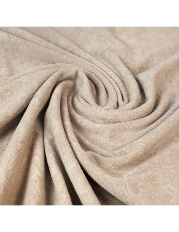 Tissu jersey uni beige