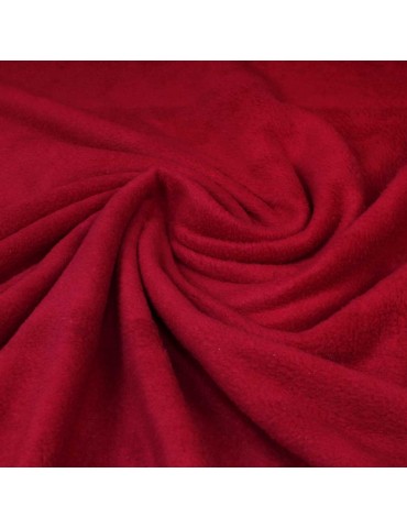 Tissu polaire anti-feutrage rouge