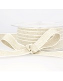 Ruban en lin 10 mm beige Ruban en lin 10 mm beige