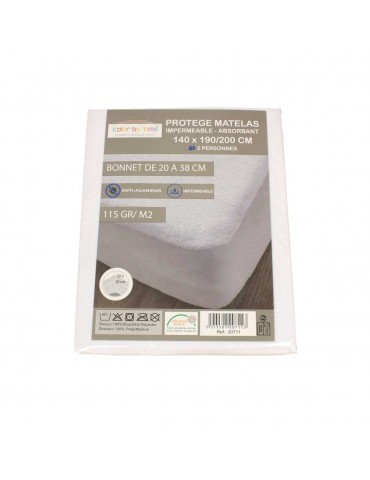 Protège matelas imperméable - absorbant 140 x 190/200 cm