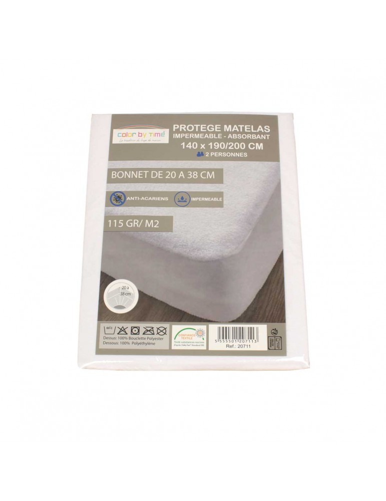 Protège matelas imperméable - absorbant 140 x 190/200 cm