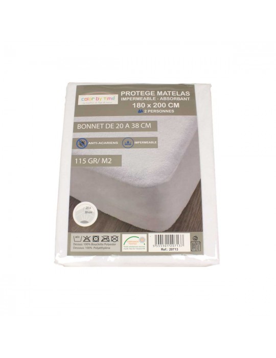 Protège matelas imperméable - absorbant 180 x 200 cm