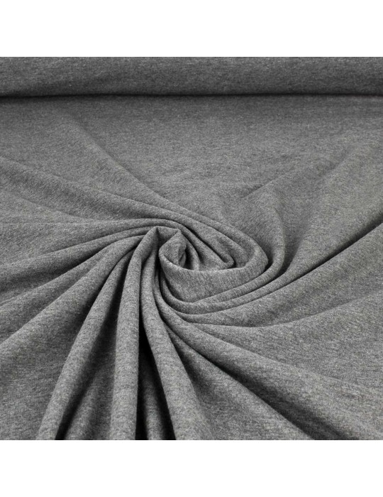 Tissu jersey uni gris