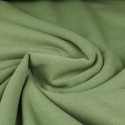 Tissu molleton uni vert kaki Tissu molleton uni vert kaki