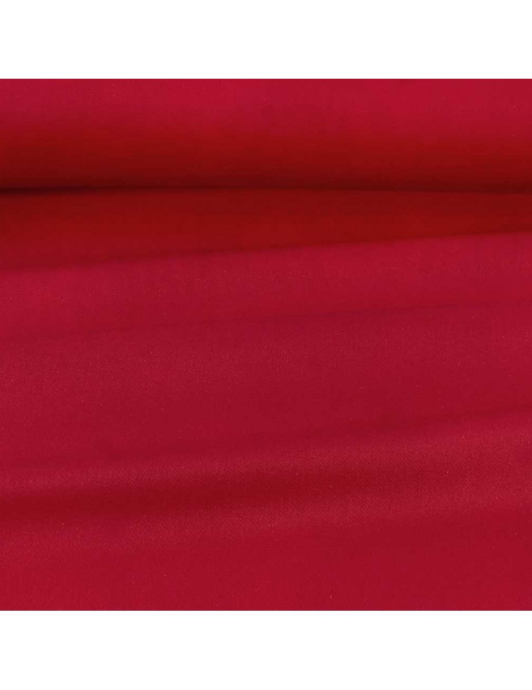 Tissu sergé de coton uni rouge Tissu sergé de coton uni rouge
