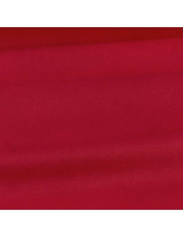 Tissu sergé de coton uni rouge
