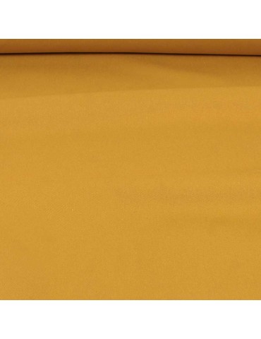 Tissu sergé de coton uni moutarde