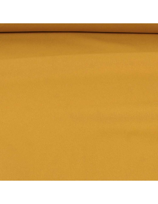 Tissu sergé de coton uni moutarde