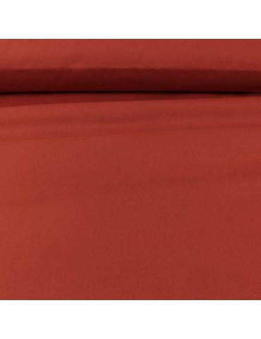 Tissu sergé de coton uni terracota