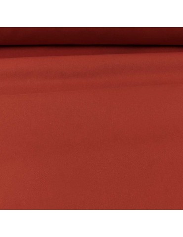 Tissu sergé de coton uni terracota