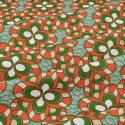 Coupon coton patchwork africain géométrique 50 x 50 cm orange Coupon coton patchwork africain géométrique 50 x 50 cm orange