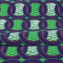Coupon coton patchwork africain 50 x 50 cm vert