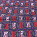 Coupon coton patchwork africain 50 x 50 cm rouge Coupon coton patchwork africain 50 x 50 cm rouge