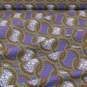Tissu coton imprimé africain géométrique violet Tissu coton imprimé africain géométrique violet