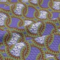 Tissu coton imprimé africain géométrique violet Tissu coton imprimé africain géométrique violet