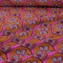 Coupon coton imprimé africain floral 50 x 150 cm fuchsia Coupon coton imprimé africain floral 50 x 150 cm fuchsia