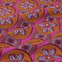 Coupon coton imprimé africain floral 50 x 150 cm fuchsia Coupon coton imprimé africain floral 50 x 150 cm fuchsia
