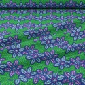 Coupon coton imprimé africain floral 50 x 150 cm vert Coupon coton imprimé africain floral 50 x 150 cm vert