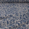 Coupon coton patchwork floral 50 x 50 cm beige