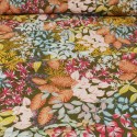 Tissu viscose maelle kaki